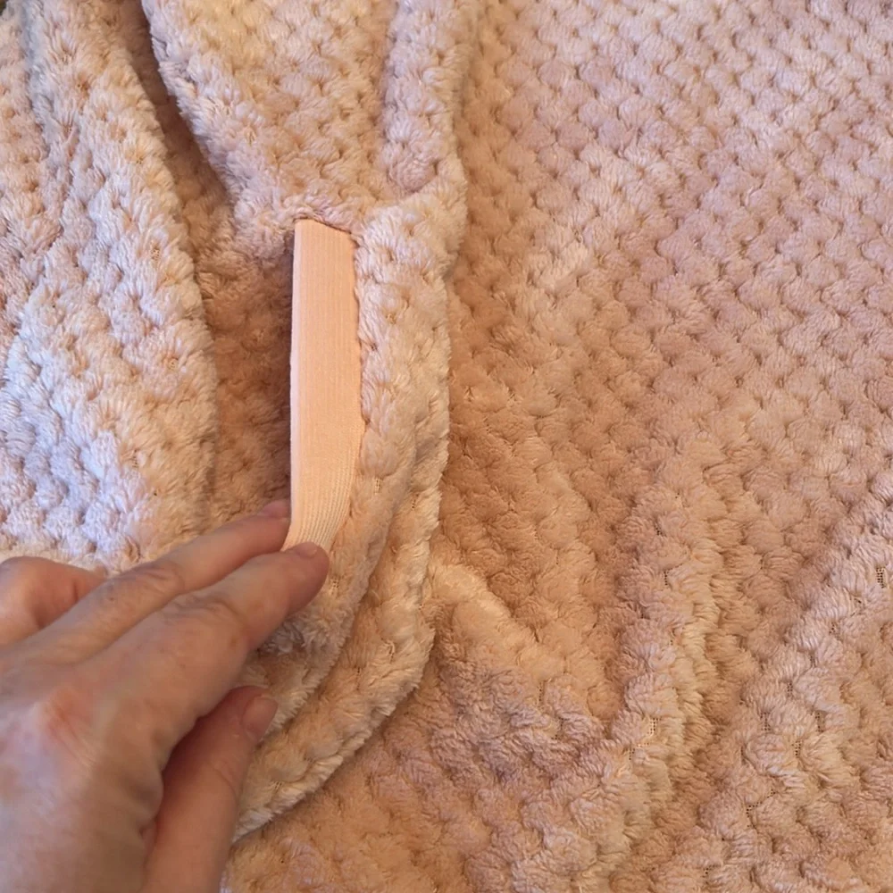 Simply Southern NEW Blush Quilted Sherpa Fleece Pullover - Picture 13 of 14